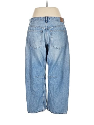 Madewell The Curvy Darted Barrel-Leg Jean in Dobbins Wash (view 2)