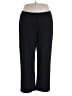Just My Size Solid Black Casual Pants Size 3X - photo 1