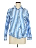 Old Navy Stripes Blue Long Sleeve Button-Down Shirt Size M - photo 1