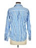 Old Navy Stripes Blue Long Sleeve Button-Down Shirt Size M - photo 2