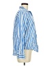 Old Navy Stripes Blue Long Sleeve Button-Down Shirt Size M - photo 4