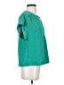 Monteau 100% Polyester Teal Short Sleeve Blouse Size S - photo 4