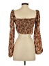 RESA 100% Polyester Brown 3/4 Sleeve Blouse Size S - photo 2