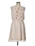 H&M 100% Polyester Ivory Cocktail Dress Size 12 - photo 1