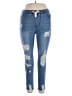 Unbranded Hearts Blue Jeans Size XL - photo 1
