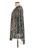 Jordan Taylor Animal Print Silver 3/4 Sleeve Blouse Size L - photo 5