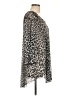 Jordan Taylor Animal Print Silver 3/4 Sleeve Blouse Size L - photo 4