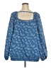 Maurices 100% Polyester Blue Long Sleeve Blouse Size 4X - photo 2