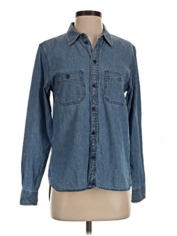 Madewell Denim Classic Button-Up Shirt (view 1)