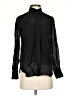 J.Crew 100% Viscose Solid Black Long Sleeve Blouse Size 2 - photo 1