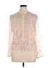 Unbranded 100% Polyester Ivory Long Sleeve Blouse Size 12 - photo 1
