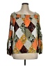 Unbranded 100% Polyester Orange 3/4 Sleeve Blouse Size XL - photo 1