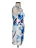 Unbranded Print Blue Cocktail Dress Size S - photo 4