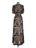 Assorted Brands Animal Print Brown Casual Dress Size L - photo 2
