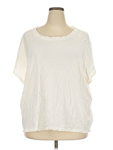Madewell Plus Softfade Cotton Boxy-Crop Tee (view 1)
