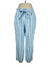 Boden Stripes Blue Linen Pants Size 14 - photo 1