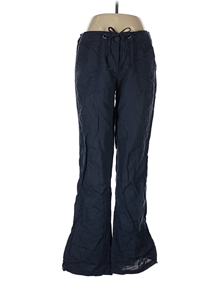 Pre-owned Kenar Linen Pants In Blue