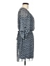 Speechless 100% Polyester Chevron-herringbone Blue Casual Dress Size M - photo 4