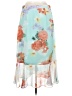 Calvin Klein Floral Teal Casual Skirt Size 8 - photo 2