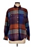 Old Navy 100% Cotton Plaid Brown Long Sleeve Button-Down Shirt Size M - photo 1