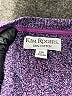 Kim Rogers 100% Cotton Tweed Purple Pullover Sweater Size XXL - photo 7