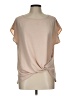 Petite Assembly 100% Polyester Tan Short Sleeve T-Shirt Size L (petite) - photo 1