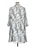Torrid 100% Polyester Paisley Gray Casual Dress Size 1X Plus (1) - photo 2