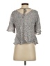 Urban Romantics 100% Rayon Gray 3/4 Sleeve Blouse Size S - photo 2