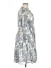 Torrid 100% Polyester Paisley Gray Casual Dress Size 1X Plus (1) - photo 4