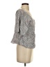 Urban Romantics 100% Rayon Gray 3/4 Sleeve Blouse Size S - photo 4