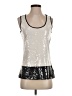 Dana Buchman Silver Sleeveless Top Size S - photo 1