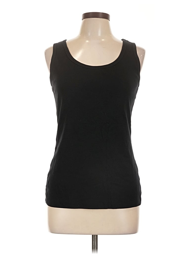 Pre-owned St. John's Bay Tank Top Black Strapless Neckline Tops