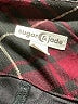 Sugar & Jade Plaid Burgundy Skort Size 18 - photo 3
