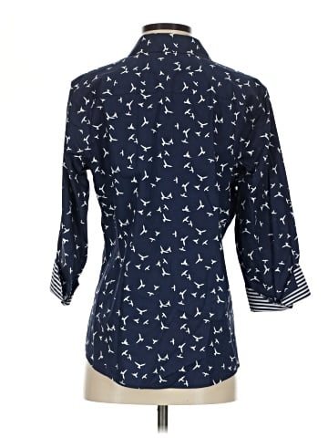 Foxcroft 3/4 Sleeve Button-Down Shirt (view 2)