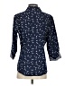 Foxcroft Stars Blue 3/4 Sleeve Button-Down Shirt Size S - photo 2