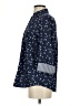 Foxcroft Stars Blue 3/4 Sleeve Button-Down Shirt Size S - photo 5