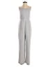 Reiss 100% Polyester Solid Gray Blue Jumpsuit Size 6 - photo 1