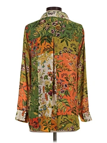 Rose + Olive Long Sleeve Blouse (view 2)