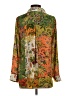 Rose + Olive 100% Polyester Floral Orange Long Sleeve Blouse Size XS (estimated) - photo 2