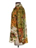 Rose + Olive 100% Polyester Floral Orange Long Sleeve Blouse Size XS (estimated) - photo 5