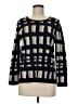 Ann Taylor Checkered-gingham Black Pullover Sweater Size M - photo 1