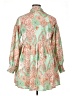 TCEC 100% Polyester Paisley Green Casual Dress Size M - photo 2