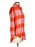 Pilcro Plaid Orange Long Sleeve Blouse Size XS - photo 4