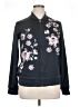 Next 100% Polyester Floral Gray Track Jacket Size 14 - photo 1