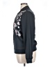 Next 100% Polyester Floral Gray Track Jacket Size 14 - photo 5