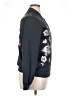 Next 100% Polyester Floral Gray Track Jacket Size 14 - photo 4