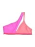 Popvil Color Block Pink Swimsuit Top Size M - photo 1