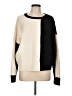 Express Color Block Ivory Pullover Sweater Size L - photo 1