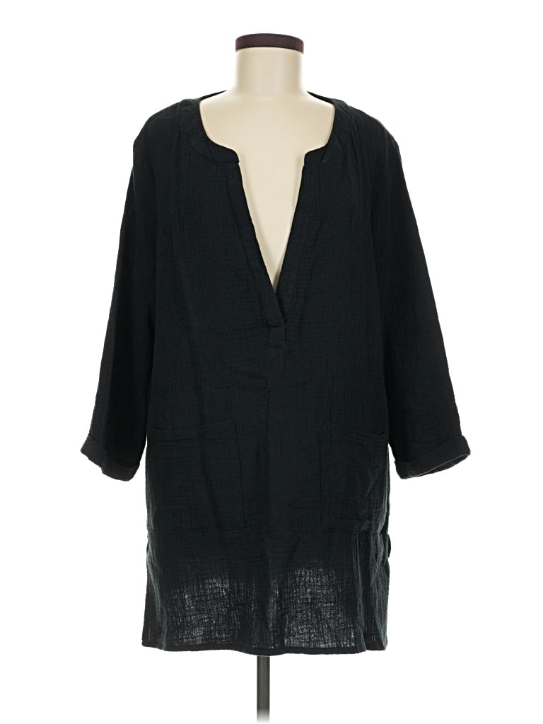 Pre-owned Serra 3/4 Sleeve Blouse In Black