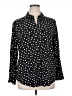 Chico's Polka Dots Black Long Sleeve Blouse Size XL (3) - photo 1